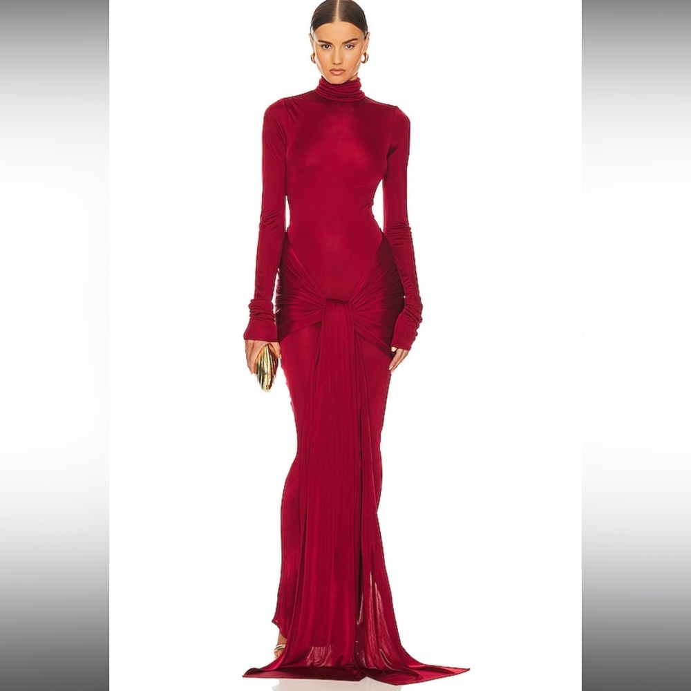 Elegant Red Maxi Dress